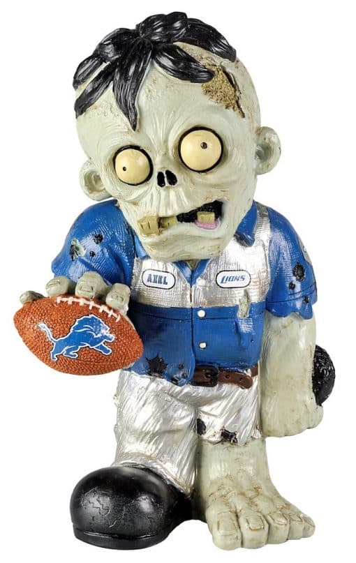 Detroit Lions NFL Thematic Zombie Figurine
