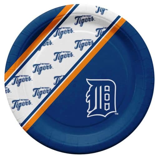 Detroit Tigers MLB Disposable Paper Plates
