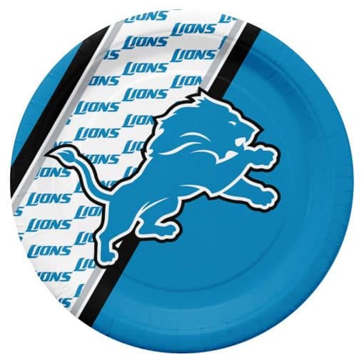 Detroit Lions NFL Disposable Paper Plates