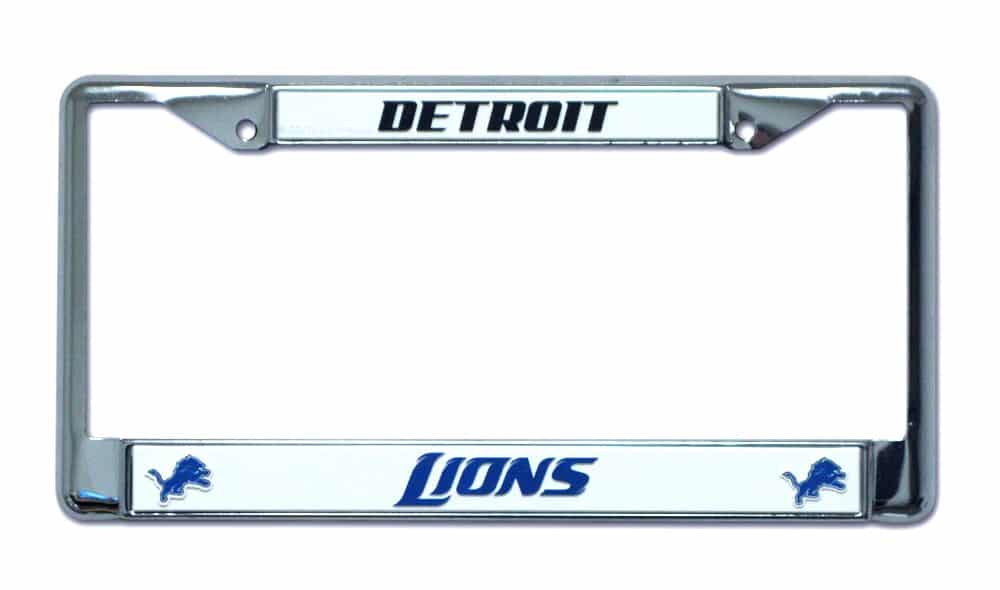Detroit Lions NFL Chrome License Plate Frame Detroit Game Gear