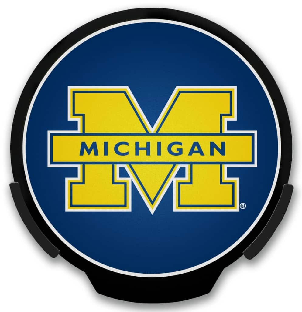 Michigan Wolverines NCAA Light Up POWER DECAL - Detroit Game Gear