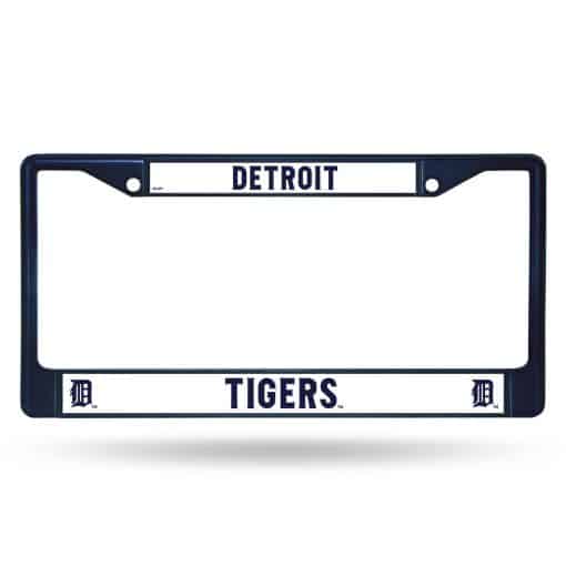 Detroit Tigers Navy Chrome License Plate Frame