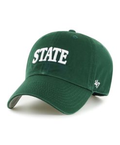 Michigan State Spartans 47 Brand Script Dark Green Clean Up Adjustable Hat