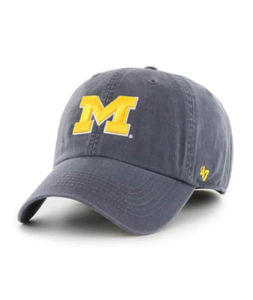 Michigan Wolverines 47 Brand Vintage Navy Franchise Fitted Hat