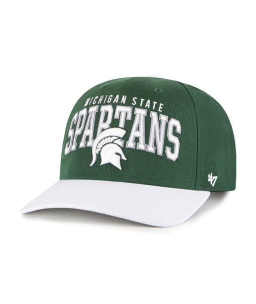 Michigan State Spartans 47 Brand Mccaw Dark Green White Adjustable Hat