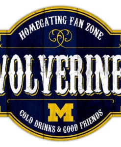 Michigan Wolverines Sign Wood 12 Inch Homegating Tavern