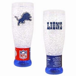Detroit Lions Crystal Pilsner Glass