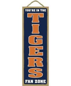 Detroit Tigers MLB Fan Zone Wood Sign