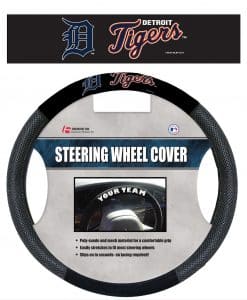 Detroit Tigers Mesh Black Steering Wheel Cover