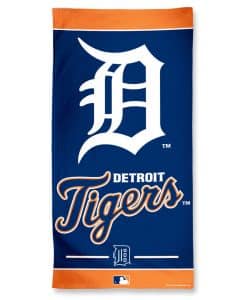Detroit Tigers Navy Orange Beach Towel