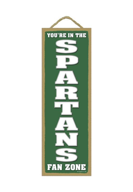 Michigan State NCAA Fans Wood Sign – 5″x10″