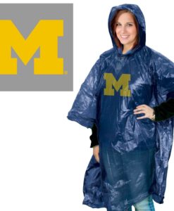 Michigan Wolverines Hooded Rain Poncho