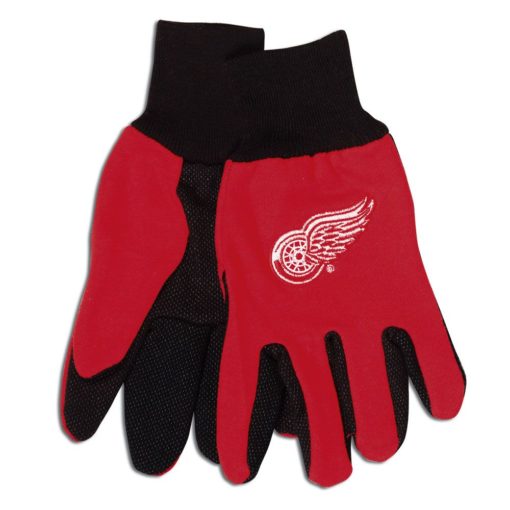 Detroit Red Wings Adult Red Two Tone Gloves