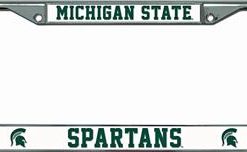 Michigan State Spartans NCAA Chrome License Plate Frame