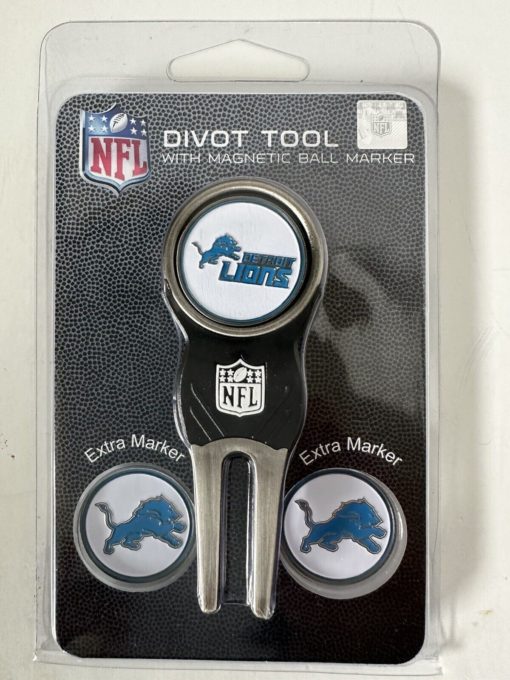 Detroit Lions NFL Golf Divot Tool with 3 Markers