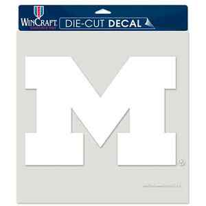 Michigan Wolverines NCAA Die-Cut Decal - 8"x8" White
