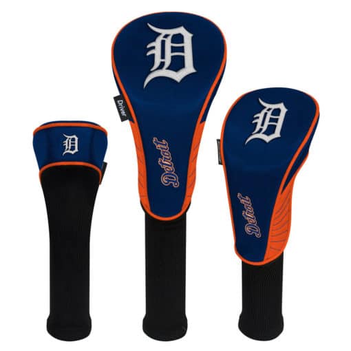 Detroit Tigers MLB Golf Club 3 Piece Headcover Set