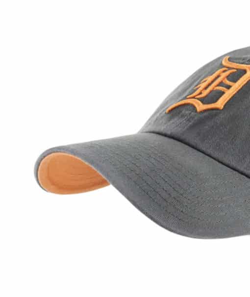 Detroit Tigers 47 Brand Pastel Orange Charcoal Clean Up Adjustable Hat - Image 2