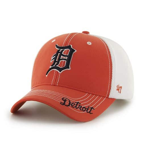 Detroit Tigers 47 Brand Orange Flux Adjustable Hat