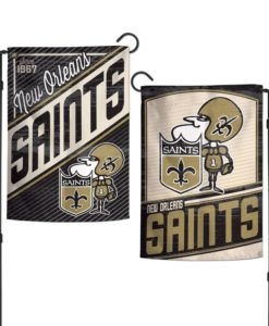 New Orleans Saints 12.5″x18″ Classic 2 Sided Garden Flag