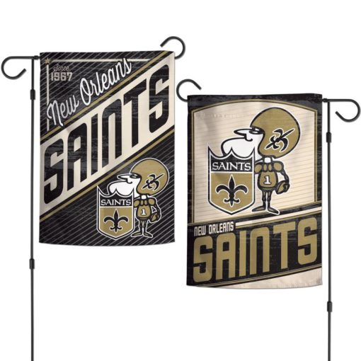 New Orleans Saints 12.5″x18″ Classic 2 Sided Garden Flag