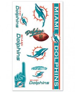 Miami Dolphins Temporary Tattoos