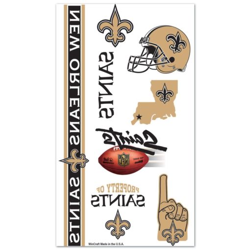 New Orleans Saints Temporary Tattoos