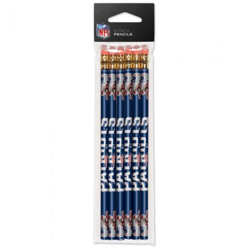 New England Patriots Pencil 6 Pack