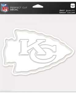 Kansas City Chiefs Die-Cut Decal - 8"x8" White