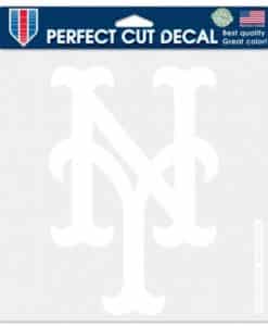 New York Mets Die-Cut Decal - 8"x8" White