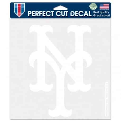 New York Mets Die-Cut Decal - 8"x8" White