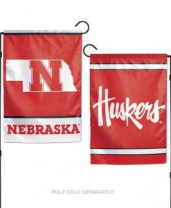 Nebraska Cornhuskers Flag 12x18 Garden Style 2 Sided