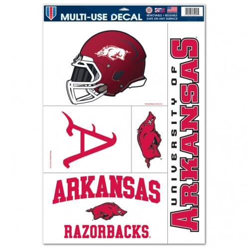 Arkansas Razorbacks 11"x17" Ultra Decal Sheet