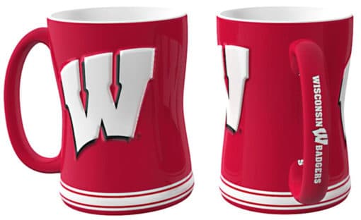 Wisconsin Badgers 14oz Sculpted Coffee Mug