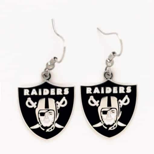 Oakland Raiders Dangle Earrings