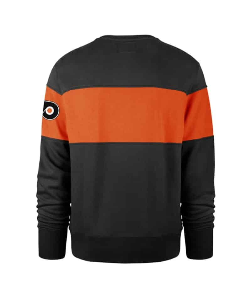 Philadelphia Flyers Men's 47 Brand Black Crew Long Sleeve Pullover ...