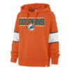 Miami Dolphins Women's 47 Brand Orange Fan Pullover Hoodie