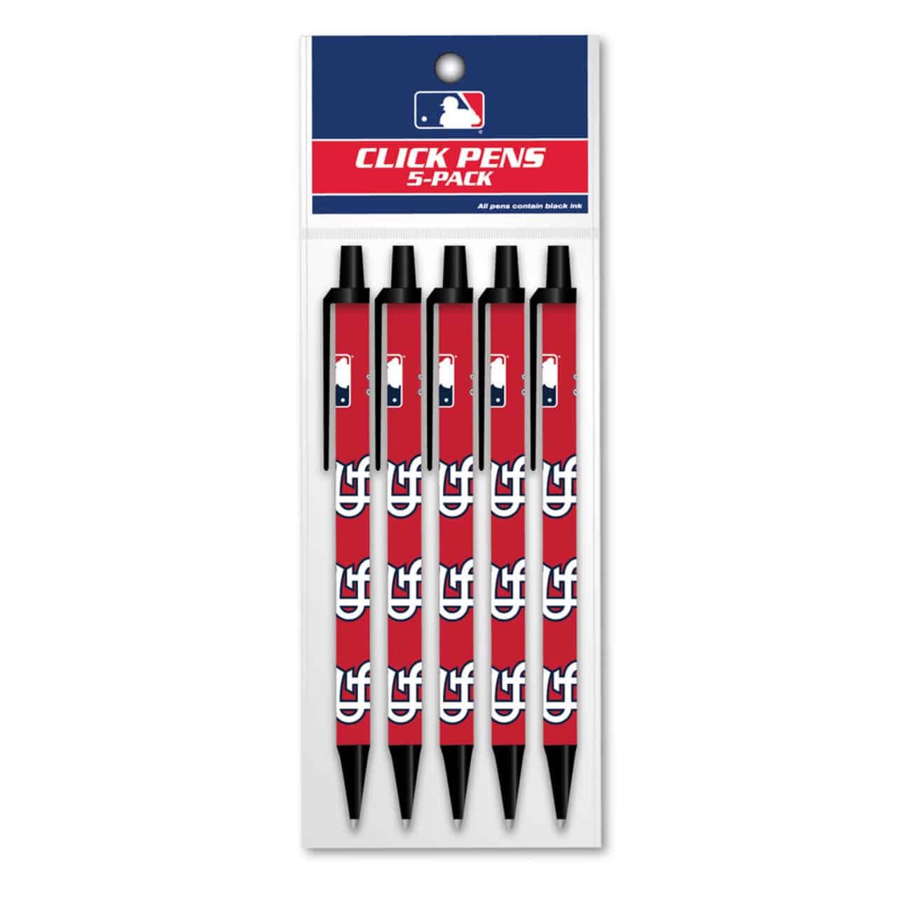 St. Louis Cardinals Click Pens - 5 Pack - Detroit Game Gear