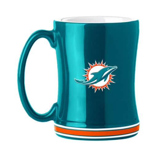 Miami Dolphins 14oz Sculpted Coffee Mug