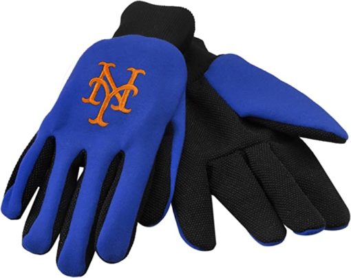 New York Mets Blue Two Tone Gloves - Adult Size