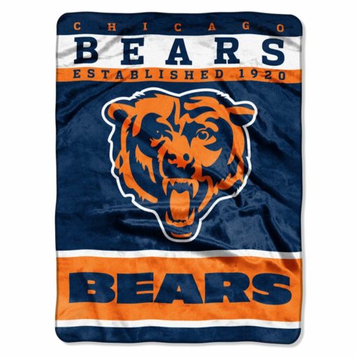 Chicago Bears Blanket 60x80 Raschel 12th Man Design