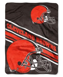 Cleveland Browns 60×80 Slant Raschel Blanket