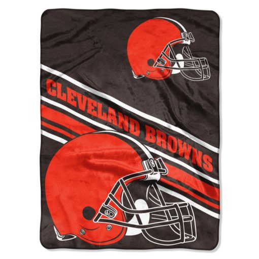 Cleveland Browns 60×80 Slant Raschel Blanket