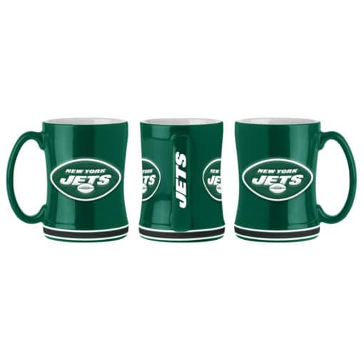 New York Jets Coffee Mug - 14oz Sculpted