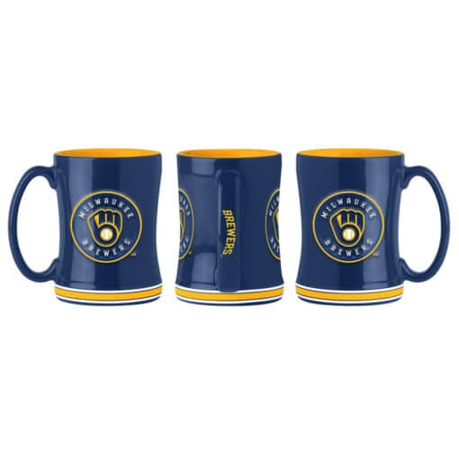 Milwaukee Brewers Coffee Mug - 14oz Sculpted