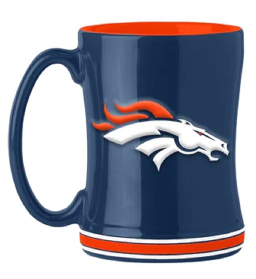 Denver Broncos 14oz Sculpted Coffee Mug