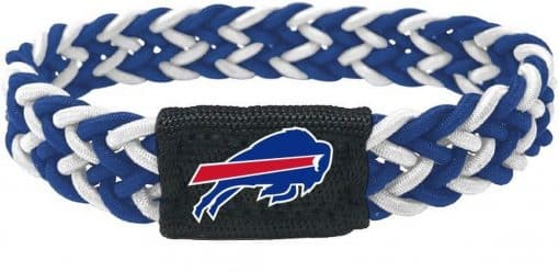 Buffalo Bills Blue & White Braided Bracelet