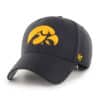 Iowa Hawkeyes 47 Brand Black MVP Adjustable Hat