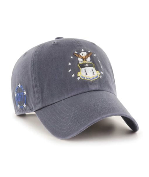 Air Force Falcons 47 Brand Vintage Navy Clean Up Adjustable Hat - Image 2