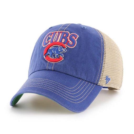Chicago Cubs 47 Brand Tuscaloosa Vintage Blue Clean Up Adjustable Hat